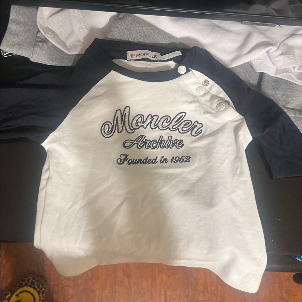 Monclear infant 3-6 months shirt.. authentic with reciept
